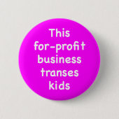 This for-profit business transes kids ronde button 5,7 cm (Voorkant)