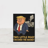 This Ggy Crashed The Market Funny Quote  Kaart (Voorkant)
