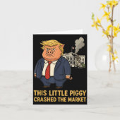 This Ggy Crashed The Market Funny Quote  Kaart (Gele Bloem)