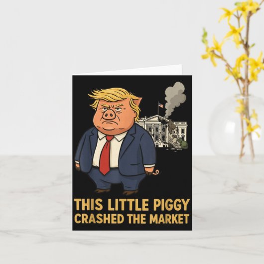 This Ggy Crashed The Market Funny Quote  Kaart (Gele Bloem)