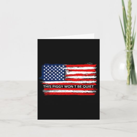 This Ggy Won't Be Quiet Funny Flag Kaart (Voorkant)