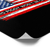 This Ggy Won't Be Quiet Funny Flag Poster (Hoek)