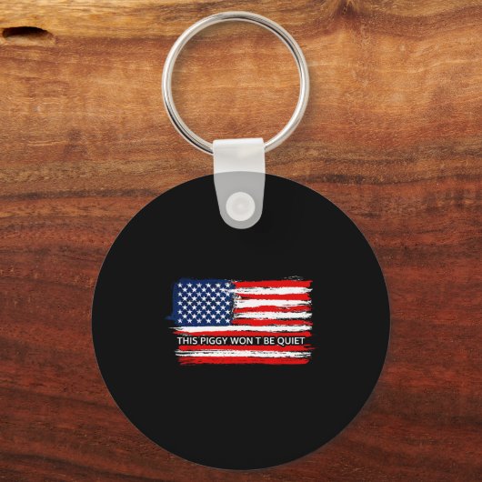 This Ggy Won't Be Quiet Funny Flag  Sleutelhanger (Voorkant)