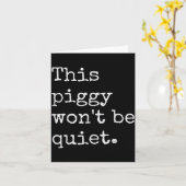 This Ggy Won't Be Quiet Kaart (Gele Bloem)