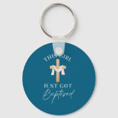 This Girl Got Baptized Christian Baptism I Decided Sleutelhanger (Voorkant)