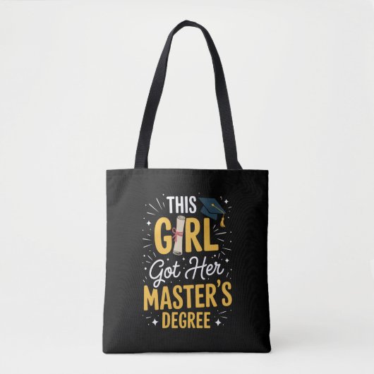 This Girl Got Her Masters Degree Graduation 2026 Tote Bag (Voorkant)