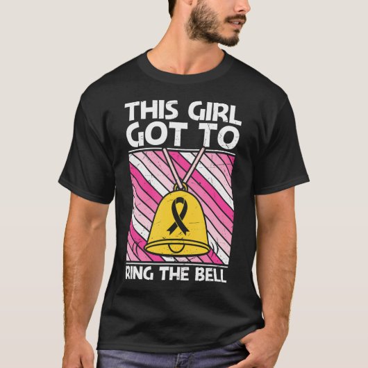 This Girl Got To Ring Bell Breast Cancer Survivor T-shirt (Voorkant)