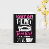 This Girl Is Allowed To Drive Now Funny New Driver Kaart (Gele Bloem)