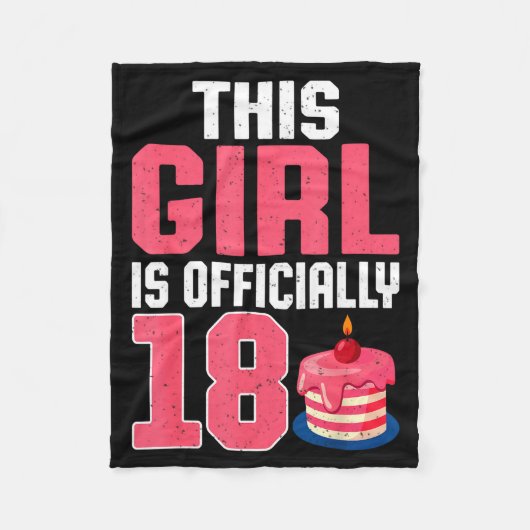This Girl Is Ly 18 Years Old 18th Birthday Party  Fleece Deken (Voorkant)