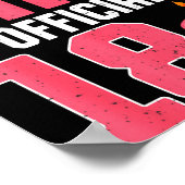 This Girl Is Ly 18 Years Old 18th Birthday Party  Poster (Hoek)