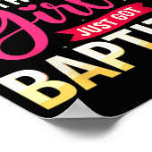 This Girl Just Got Baptized Shirt Girls Baptism Sh Poster (Hoek)