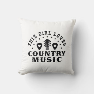 This Girl Loves Country Music Kussen