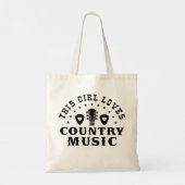 This Girl Loves Country Music Tote Bag (Achterkant)