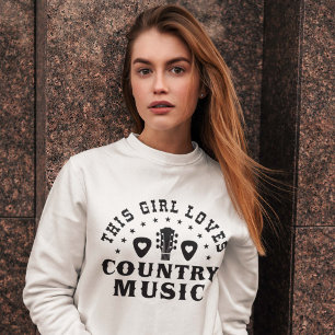 This Girl Loves Country Music Trui