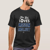 This Girl Loves Mason Englert Tampa Bay Baseball M T-shirt (Voorkant)