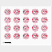 This Girl Loves Soccer - Soccer Ball    Ronde Sticker (Vel)