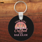 This Girl Ped Bar Exam Funny Law Student Lawyer Gi Sleutelhanger (Voorkant)