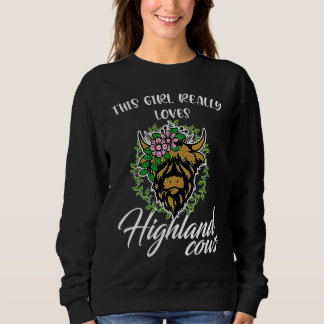 this girl really loves highland cows highland catt trui