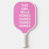 This Girl Sells Homes Homes Customized  Pickleball Paddle (Voorkant)