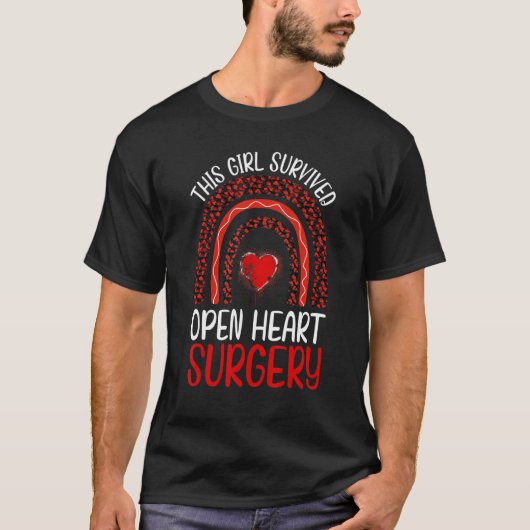 This Girl Survived Open Heart Surgery Womens Survi T-shirt (Voorkant)