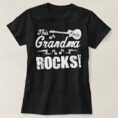 This Grandma Rocks - Guitar Rock n Roll Funny Tee T-shirt (Design voorkant)