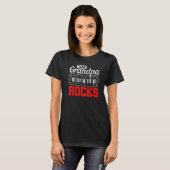 This Grandpa Rocks Piano Pianist T-shirt (Voorkant volledig)