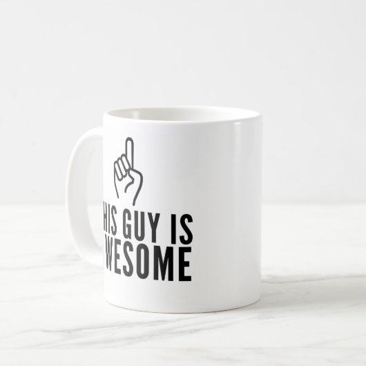 This Guy Is Awesome Funny Coffee Mug Koffiemok (Voorkant links)