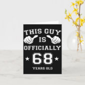 This Guy Is Ly 68 Years Old 68th Birthday Mens Kaart (Gele Bloem)