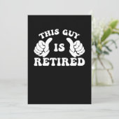 This Guy Is Retired Groovy Save The Date (Staand voorkant)