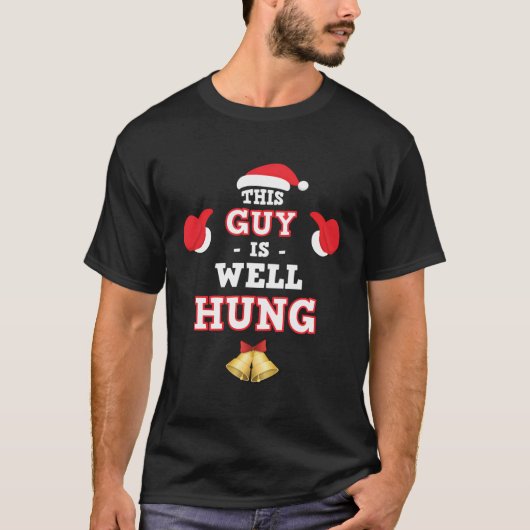 This Guy is Well Hung Funny Christmas Tree Balls S T-shirt (Voorkant)
