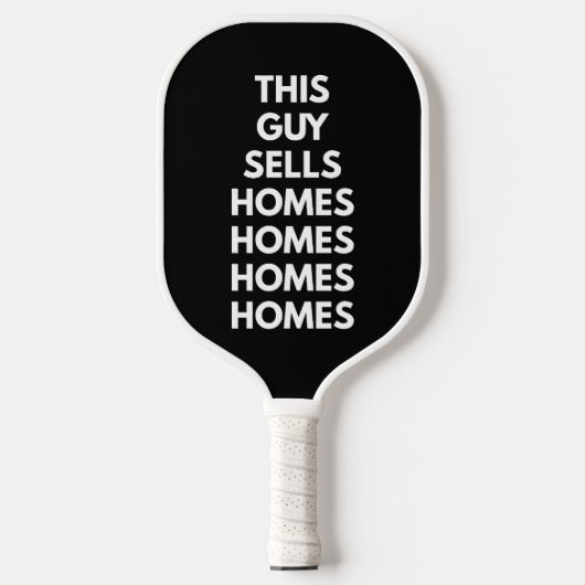 This Guy Sells Homes Homes Homes Customized  Pickleball Paddle (Voorkant)