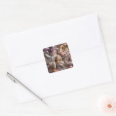 This Heart Also Has a Rainbow Vierkante Sticker (Envelop)