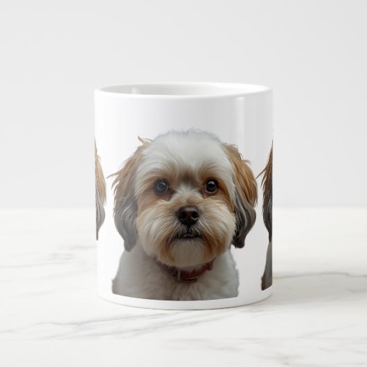 This Home is Powered by Dog Hair Funny Mug Grote Koffiekop (Voorkant)