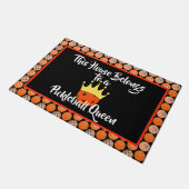 This House Belongs to a Pickleball Queen - Orange Deurmat (Schuin)