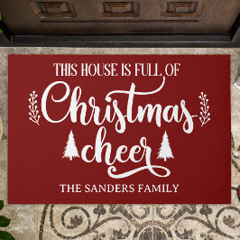 This House is full of Christmas Cheer Christmas Deurmat