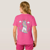 This is a T-shirt with a cute unicorn. (Achterkant volledig)