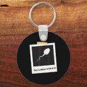 This Is A Very Old Cture Of Me Funny Sperm Birthda Sleutelhanger (Voorkant)