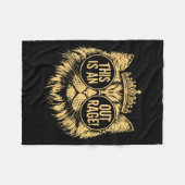 This Is An Outrage Funny Princess Cat Donut Gold W Fleece Deken (Voorkant (Horizontaal))