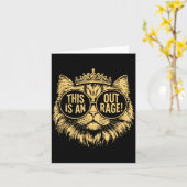 This Is An Outrage Funny Princess Cat Donut Gold W Kaart (Gele Bloem)
