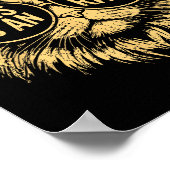 This Is An Outrage Funny Princess Cat Donut Gold W Poster (Hoek)