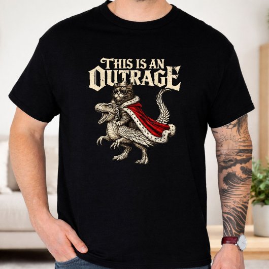 This Is An Outrage Grappige Prinses Kat Donut Goud T-shirt