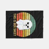 This Is Boo Sheet Bull Funny Halloween Ghost Fleece Deken (Voorkant (Horizontaal))
