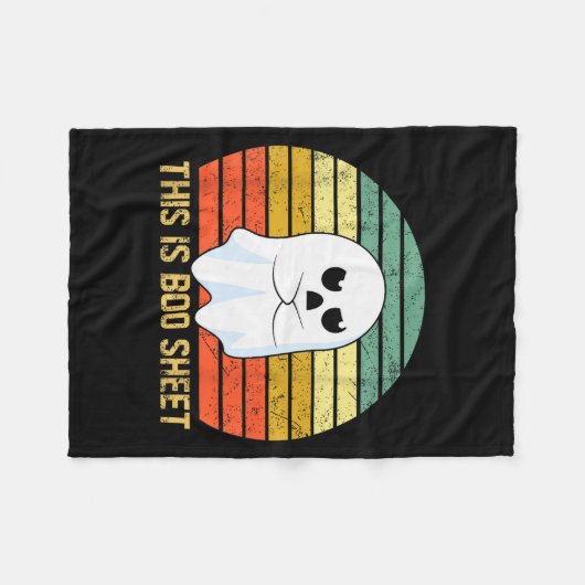 This Is Boo Sheet Bull Funny Halloween Ghost  Fleece Deken (Voorkant (Horizontaal))