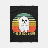 This Is Boo Sheet Bull Funny Halloween Ghost  Fleece Deken (Voorkant)