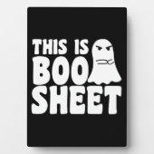 This Is Boo Sheet Ghost Funny Halloween Costume Fotoplaat (voorkant)