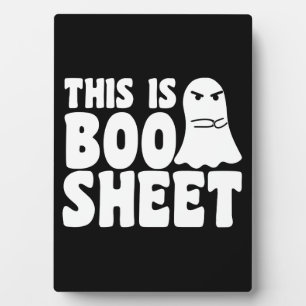 This Is Boo Sheet Ghost Funny Halloween Costume Fotoplaat