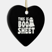 This Is Boo Sheet Ghost Funny Halloween Costume Keramisch Ornament (Rechts)