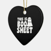 This Is Boo Sheet Ghost Funny Halloween Costume Keramisch Ornament (Links)