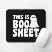 This Is Boo Sheet Ghost Funny Halloween Costume Muismat (Met muis)