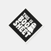 This Is Boo Sheet Ghost Funny Halloween Costume Servet (Hoek)